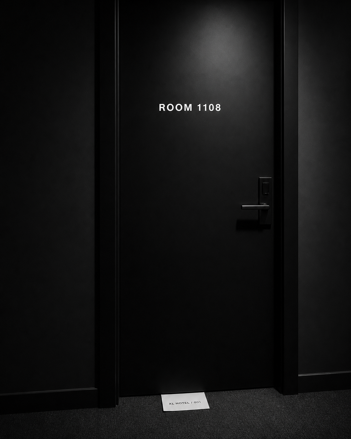 Room 1108 door study for XL HOTEL / 001